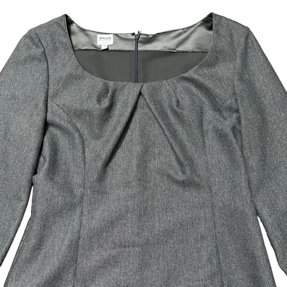 Armani Collezione Grey & White Sheath Dress US 10 - Picture 3 of 10